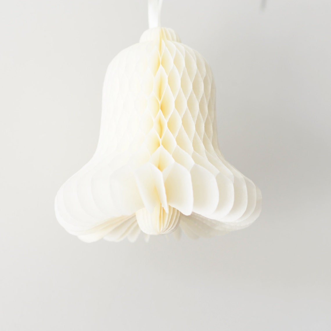 Tissue paper bell decoration bells Christmas Etsy