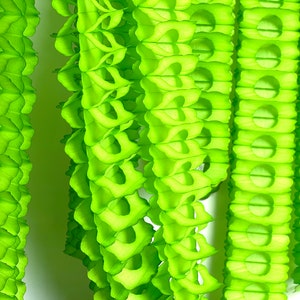 Ghirlanda a nido d'ape in carta velina verde agrumi classica, 360 cm/11,8 piedi / decorazioni per matrimoni, compleanni, baby shower / festoni vintage riutilizzabili per feste