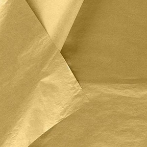 10 fogli di carta velina di lusso color oro metallizzato / carta da regalo in oro metallizzato, dimensioni 50 x 70 cm (19"x28")