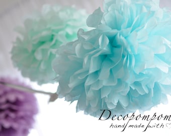 Extra Large paper pom poms | Tissue pom poms 19" / 49cm | Paper flowers decor | Tissue paper ball | Birthday party decor