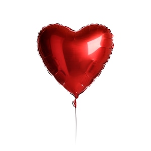 18&quot; Heart Foil Balloon Red x 6 pack Heart Balloons, Foil Helium Balloon, Engagement Balloon, Hen Party Decor, Party Balloon Decoration