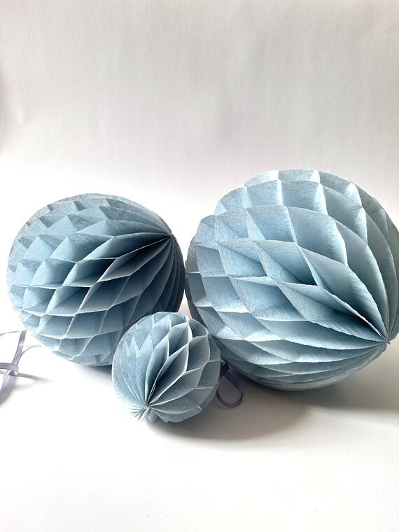 Pompon Di Carta Velina Rosa - 15 Pezzi Per Decorazioni Matrimonio E Feste - Foto 7