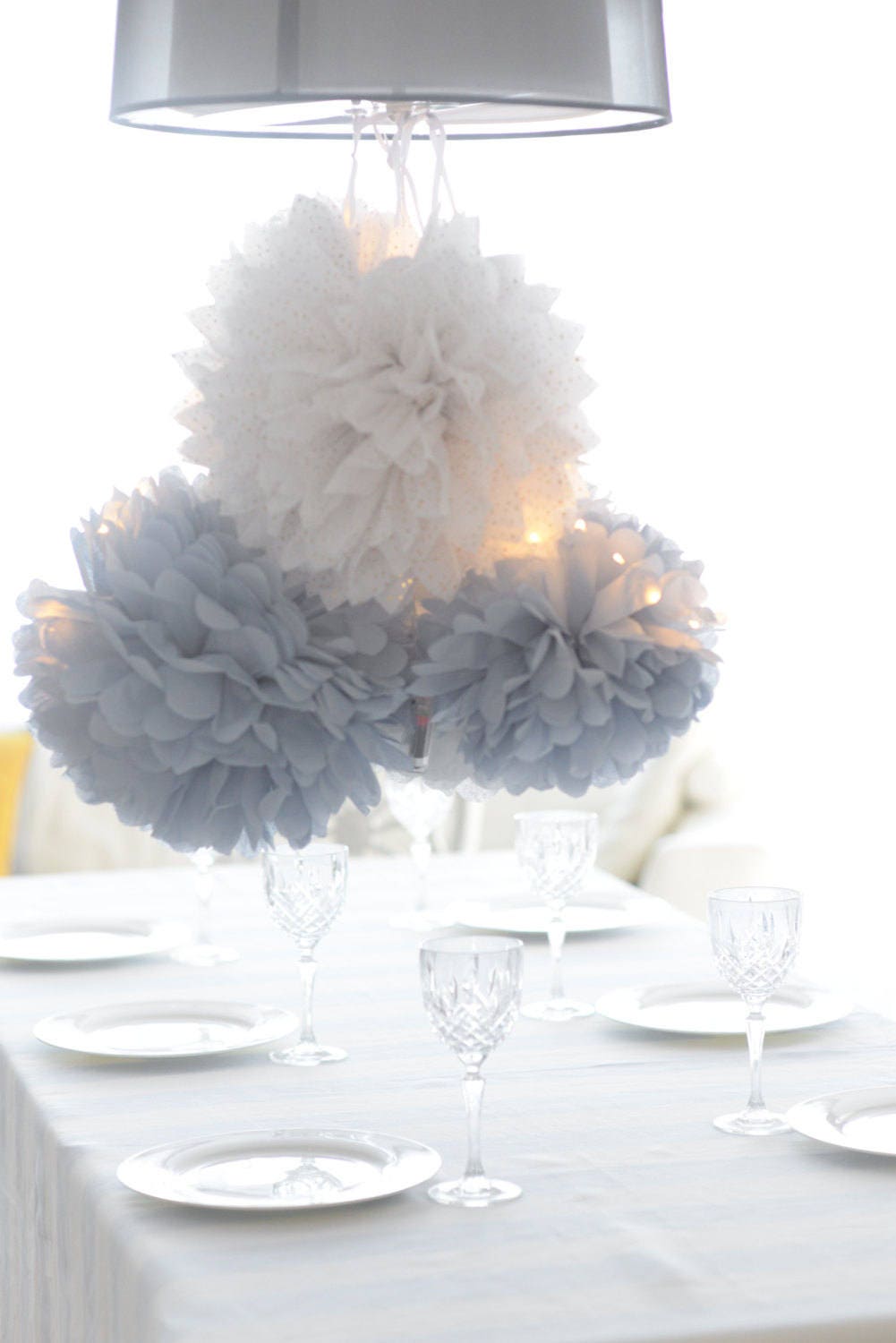 Navy Blue Tissue Paper Pom Poms Wedding, Birthday, Bridal Shower, Baby  Shower, Party Decorations, Garden Party 