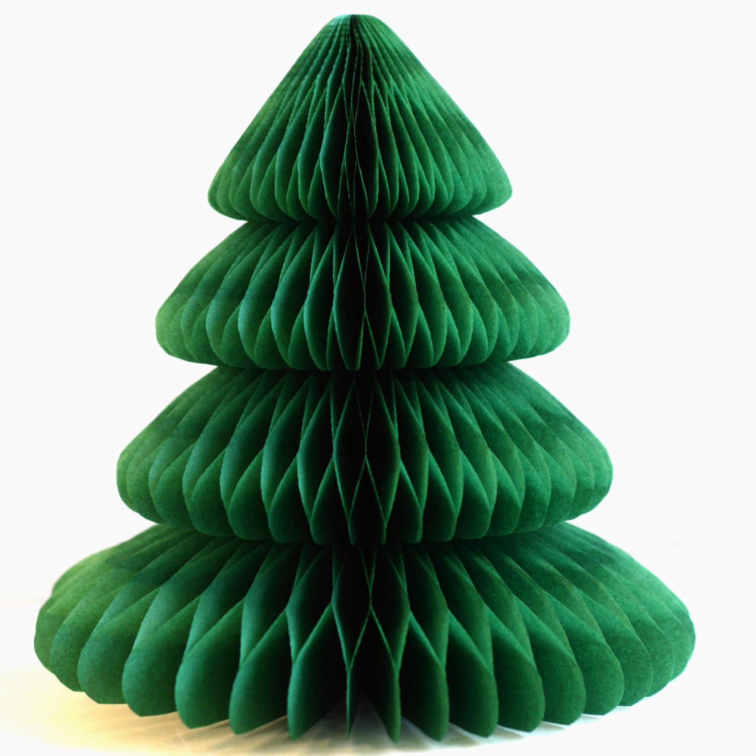 Sfera di carta a nido d'ape verde 25 cm
