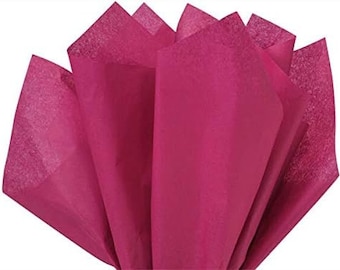 Cranberry tissue paper sheets 20/50/100 sheets Premium quality gift wrap paper craft recycled retail packaging