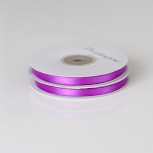 Plum Satin Ribbon: Double Sided Craft Ribbon, 25 meters