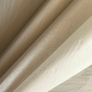 Carta velina al latte di mandorla di alta qualità 20/50/100 fogli per confezioni regalo, progetti artigianali, compleanni, rivestimento di scatole, imballaggi 75 x 50 cm 20x30"