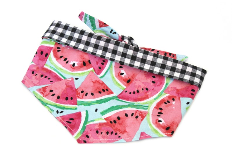 Watermelon Dog Bandana Gingham Dog Bandana
