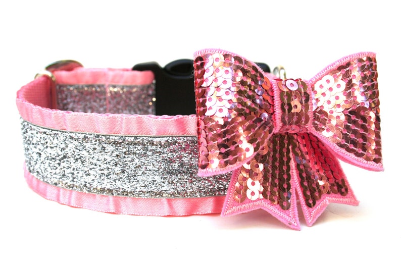 Ruffle Dog Collar 1.5 Glitter Dog Collar image 2