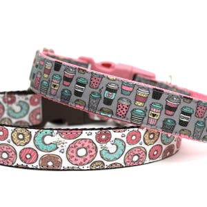 Coffee Dog Collar 3/4 or 1 Coffee Lover Dog Collar Fun Dog Collar image 3