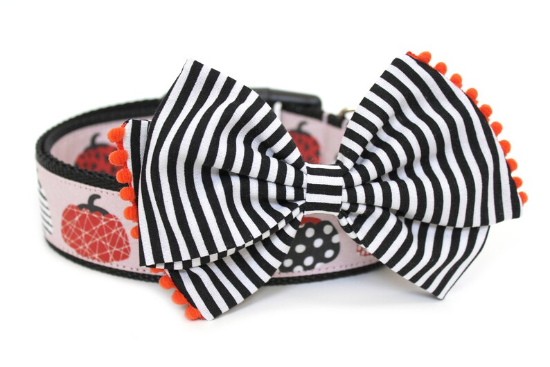 Dog Collar Bow Add-On Bow For Dog Collar Halloween Dog Bow Accessory