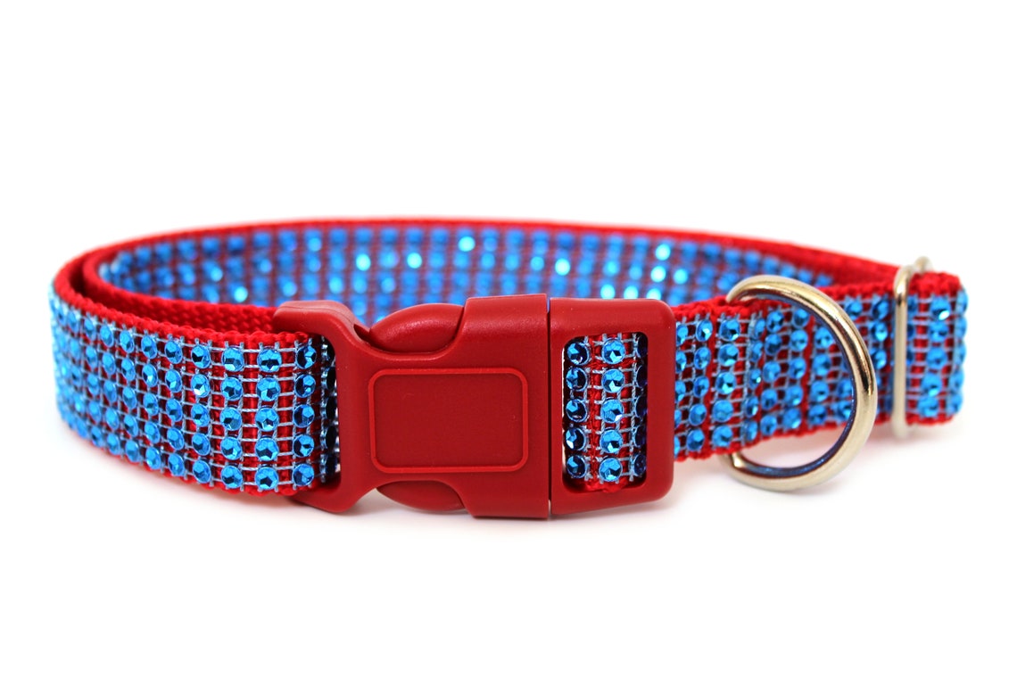 Rhinestone Dog Collar 1 Fourth of July Dog Collar Etsy