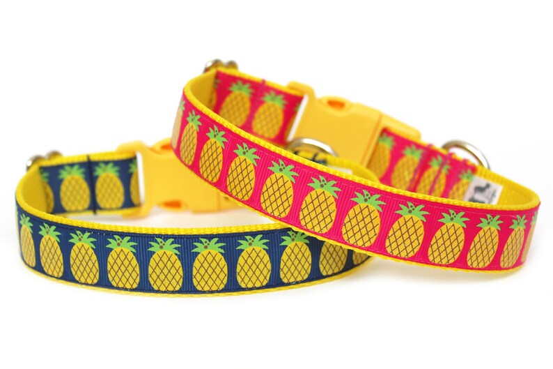 Pineapple Dog Collar 1 Summer Dog Collar Etsy