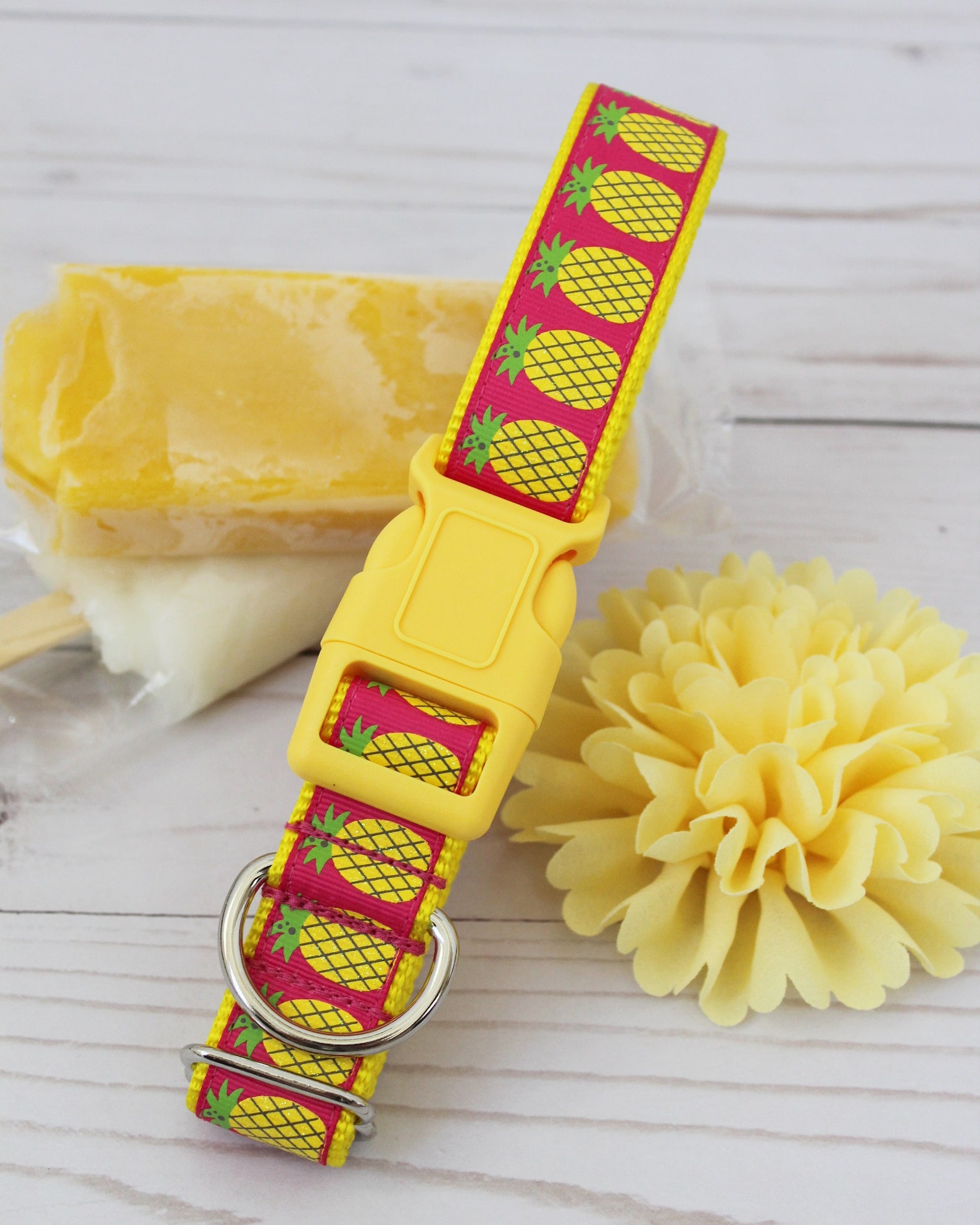 Pineapple Dog Collar 1 Summer Dog Collar Etsy