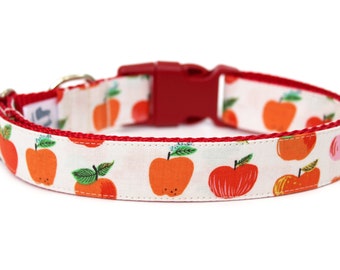 Apple Dog Collar 1" Fall Dog Collar