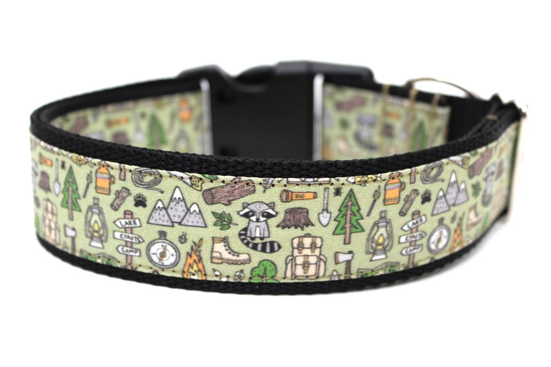 Boy Dog Collar 3/4, 1 or 1.5 Camping Dog Collar Etsy
