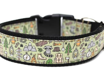Camping Dog Collar, Adventure Dog Collar for Outdoorsy Dogs