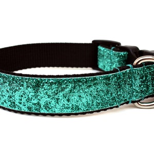 Aqua Dog Collar 1 Glitter Dog Collar image 2