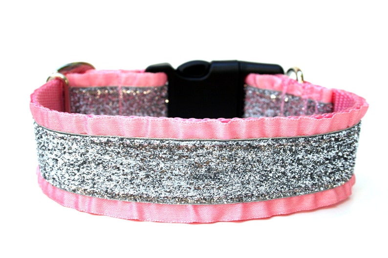 Ruffle Dog Collar 1.5 Glitter Dog Collar image 1