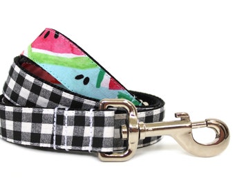 Watermeloen hondenriem geruite hondenriem zomer hondenriem gingham hondenriem