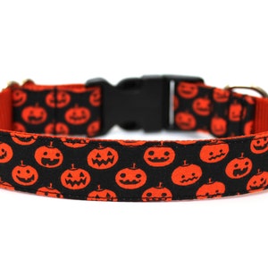 Collier pour chien d&#39;Halloween 3/4&quot; ou 1&quot; collier citrouille pour chien