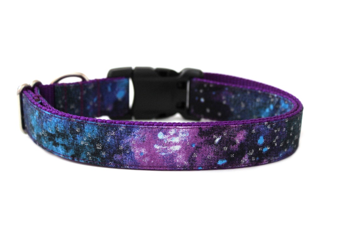Galaxy Dog Collar 1 Purple Dog Collar Etsy