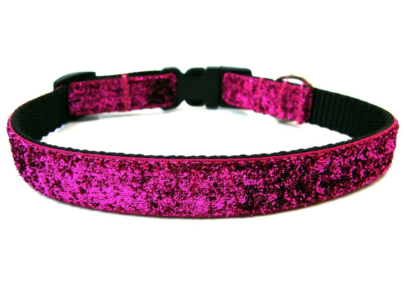 Pink Glitter Dog Collar 5/8 Small Dog Collar Etsy