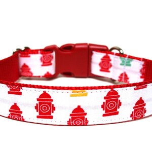 Boy Dog Collar 1" Fire Hydrant Dog Collar