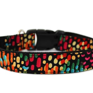 Colorful Dog Collar 3/4&quot;, 1&quot; or 1.5&quot; Bright Dog Collar
