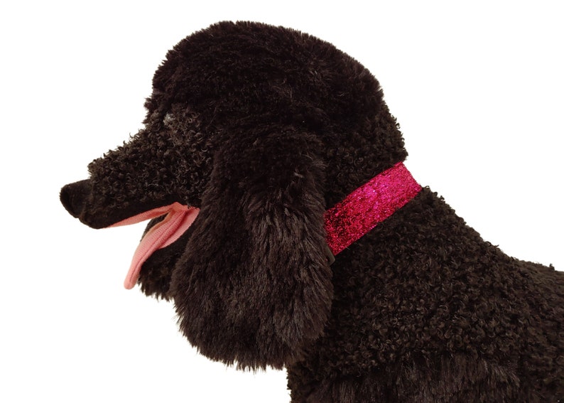 Pink Dog Collar 1 Pink Sparkle Glitter Dog Collar Etsy