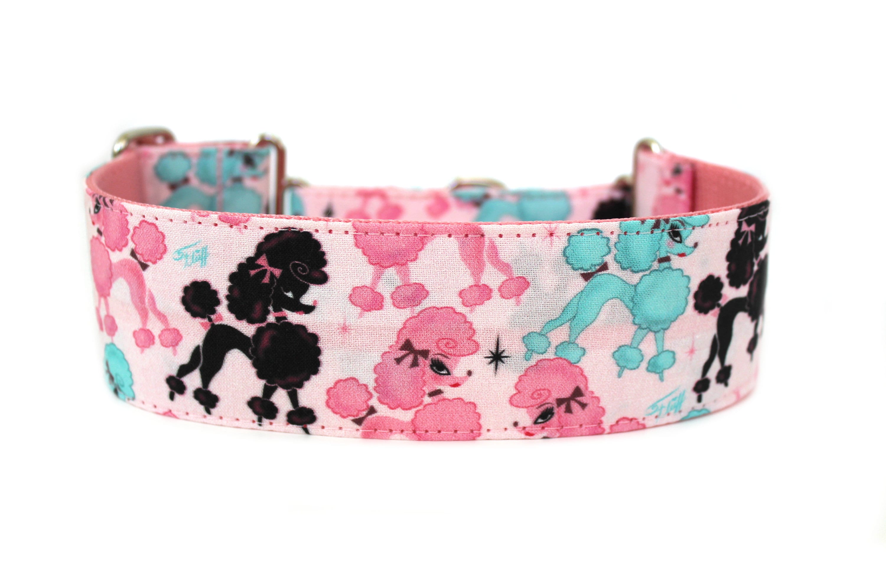 Pink martingale dog collar sale