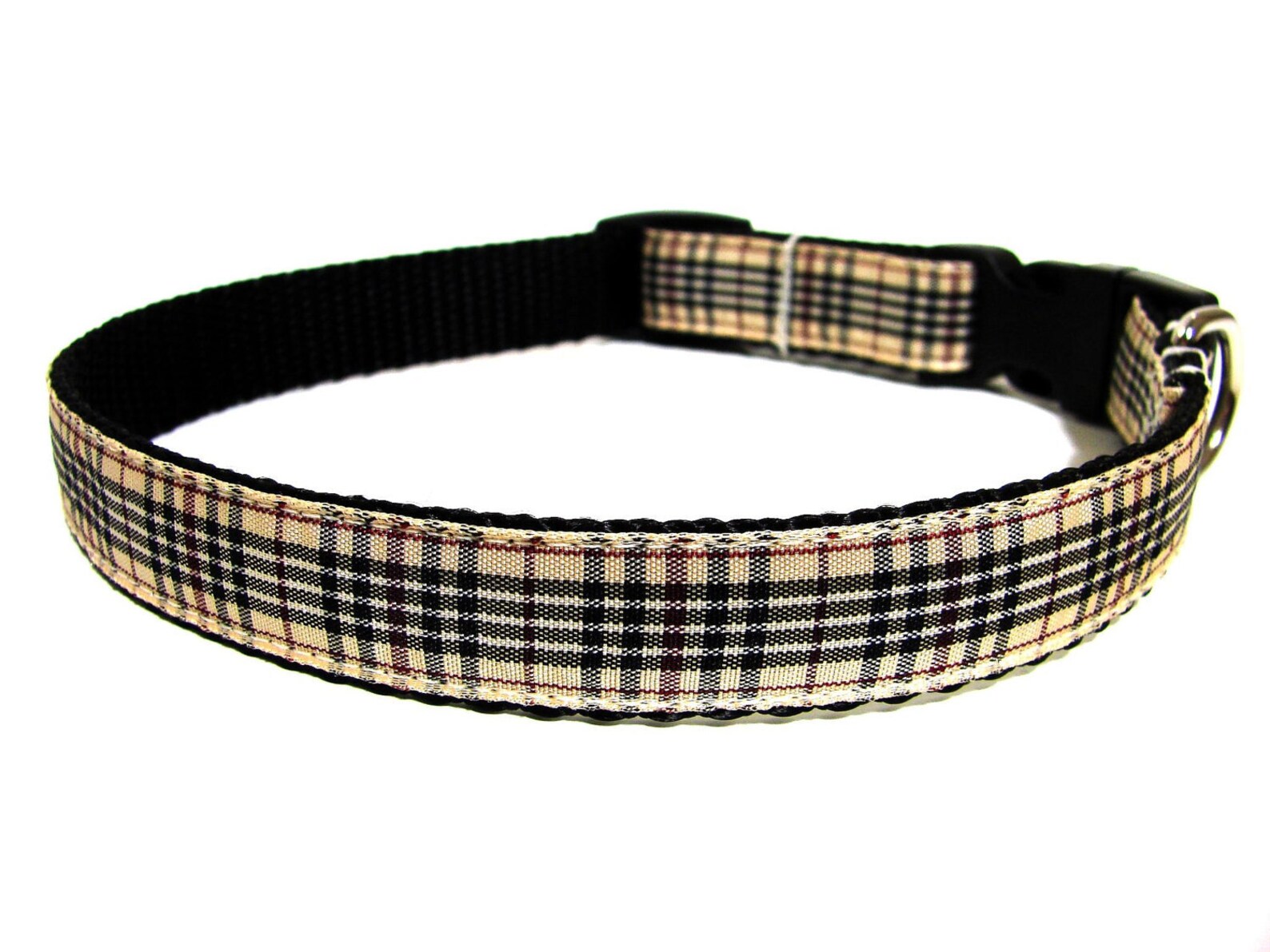 Plaid Dog Collar 5/8 Small Breed Plaid Dog Collar Etsy