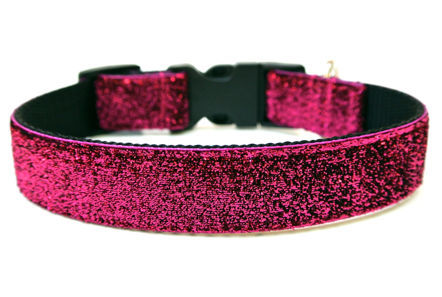 Pink Dog Collar 1 Pink Sparkle Glitter Dog Collar Etsy
