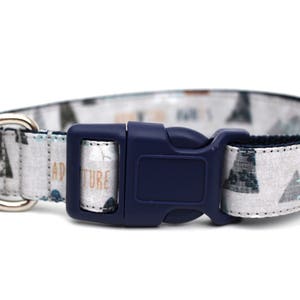 Boy Dog Collar 3/4 or 1 Adventure Dog Collar Mountain Dog Collar Outdoors Dog Collar image 2