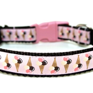 Summer Dog Collar 3/4&quot; Ice Cream Dog Collar