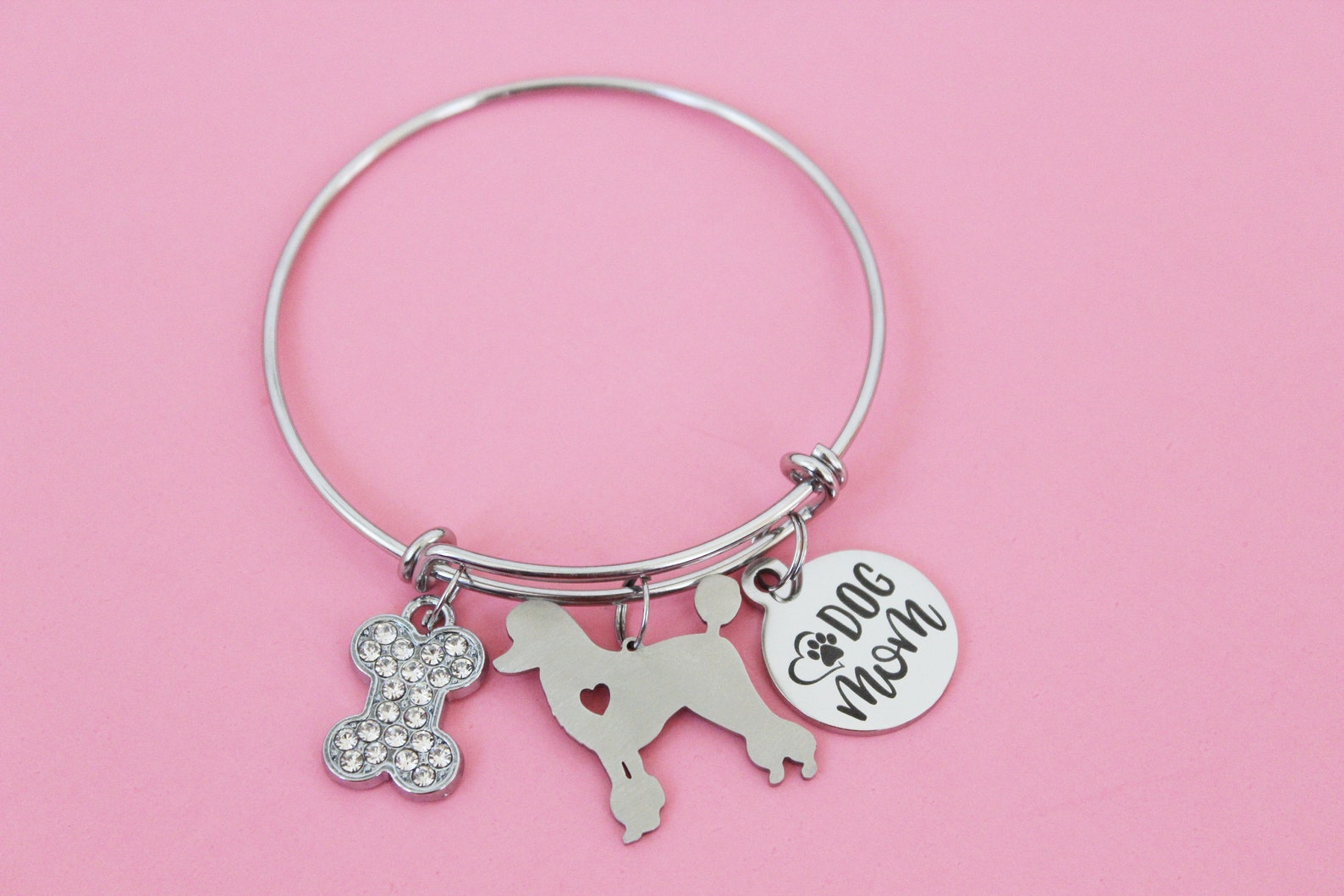 Dog Mom Bracelet Dog Charm Bracelet Custom Dog Bracelet Etsy