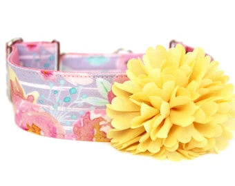 Dog Collar Flower Add-On, Flower Collar Accessory for Dogs, Pet Flower Attachment