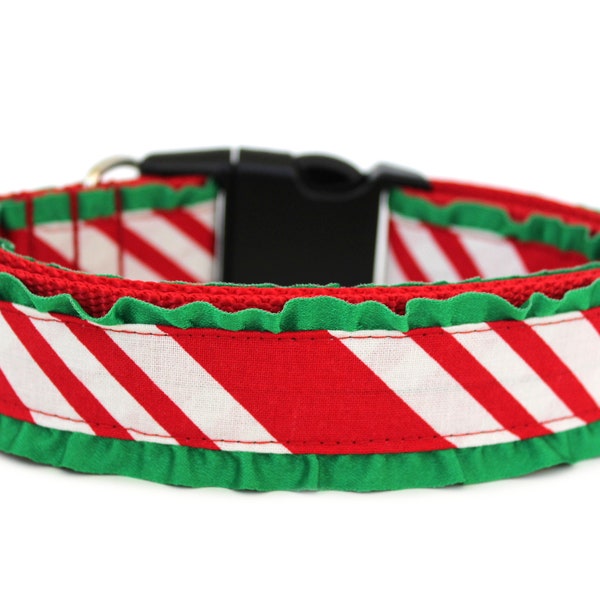 Weihnachtshundehalsband 1,5" Rüschen Hundehalsband Urlaub Hundehalsband