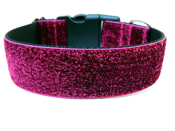 Rosa Glitzer Hundehalsband 4,5 cm Luxus Halsband fr groe Hunde - Etsy.de