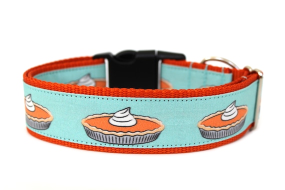 Pumpkin Pie Dog Collar, Thanksgiving Dog Collar, Fall Dog Collar, Autumn Pumpkin Collar, Cute Thanksgiving Pet Collar