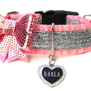 Ruffle Dog Collar 1.5 Glitter Dog Collar image 3