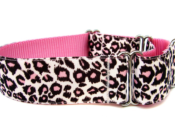 Leopard Print Dog Collar 1.5 Martingale Collar Etsy
