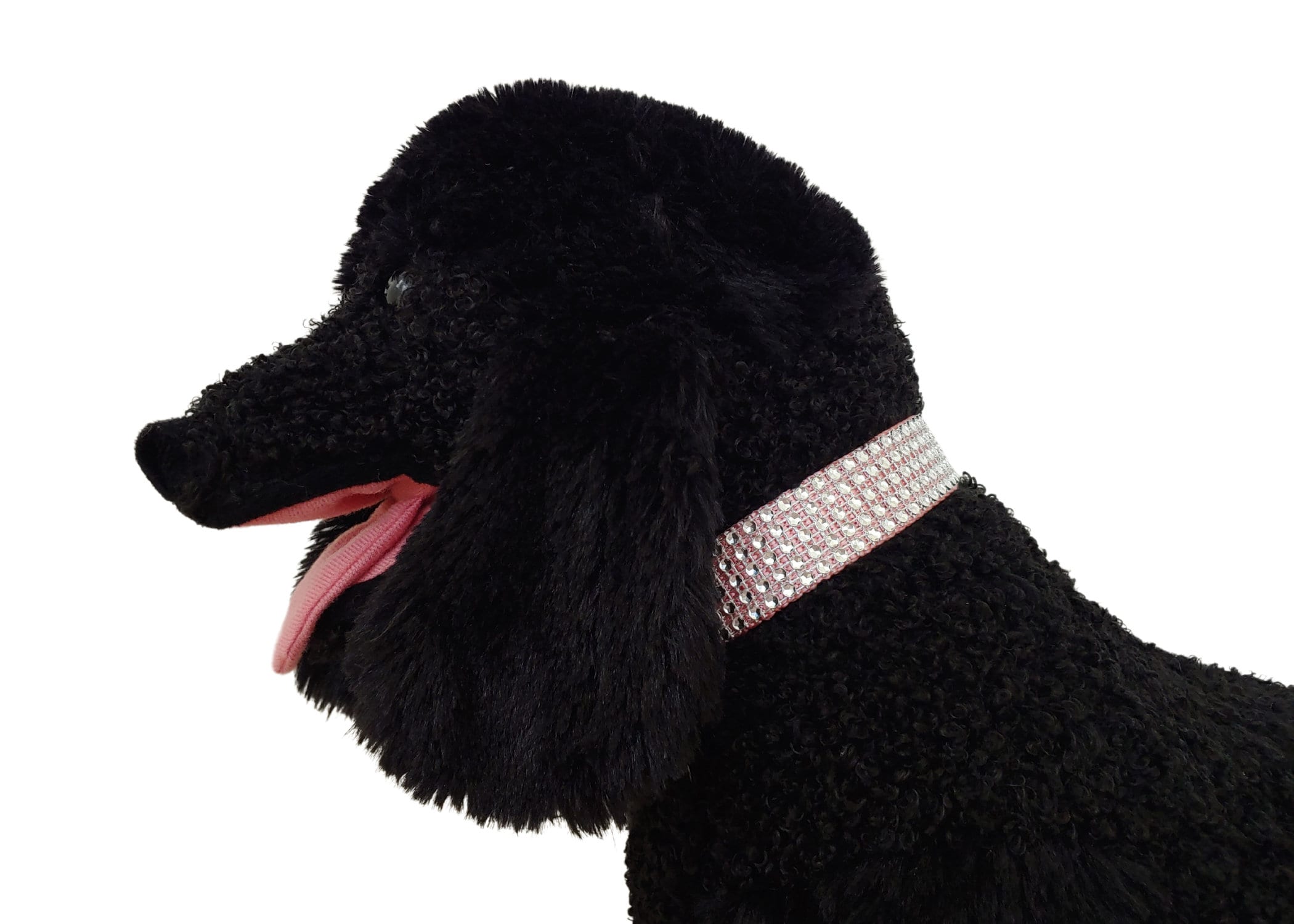 Peppermint Striped Print Dog Collar with Silver Metal Buckles main image 1