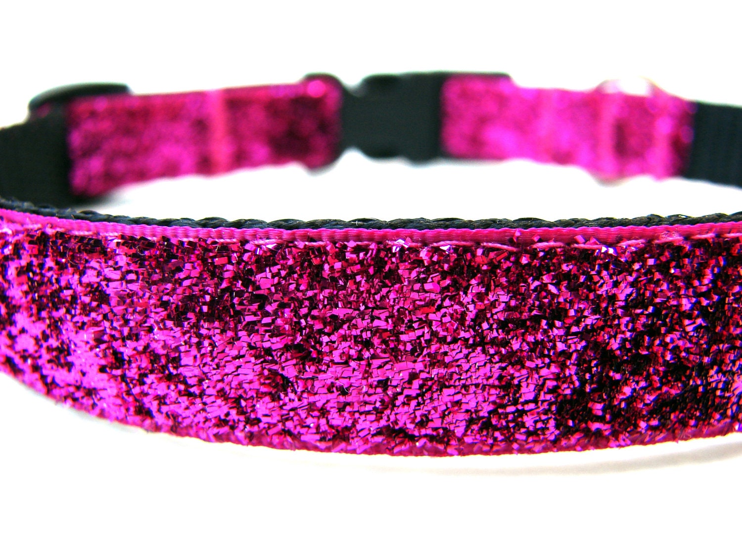 Pink Glitter Dog Collar 5/8 Small Dog Collar Etsy
