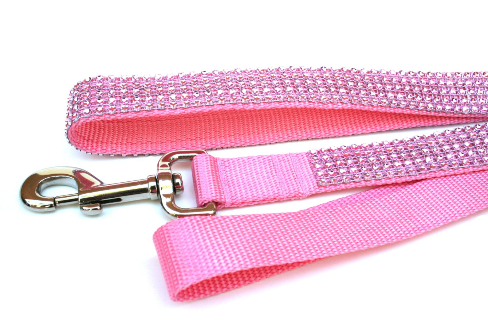 Pink Dog Leash 1 Rhinestone Dog Leash Etsy