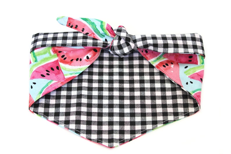 Watermelon Dog Bandana Gingham Dog Bandana