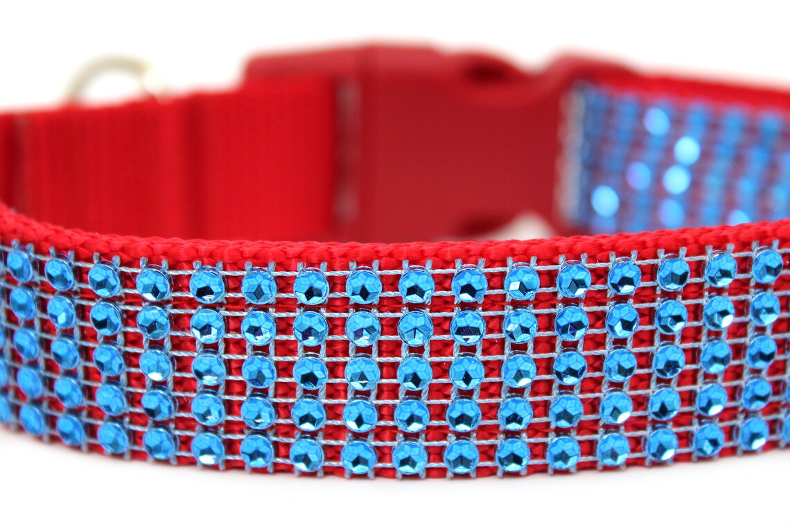 Rhinestone Dog Collar 1 Fourth of July Dog Collar Etsy