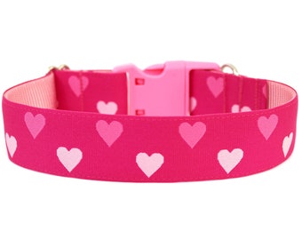 Collar para perro de San Valentín, collar rosa con corazón para perro, lindo collar para mascota de San Valentín