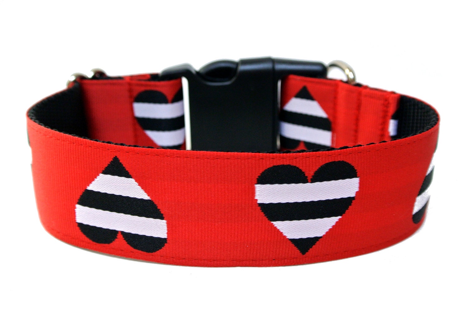 Valentines Dog Collar 1 or 1.5 Heart Dog Collar Etsy