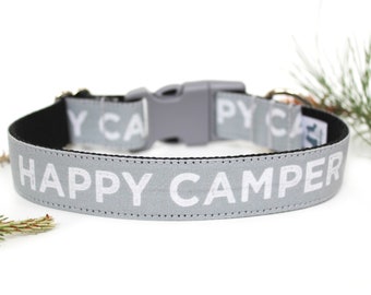 Happy Camper Hundehalsband, Camping Hundehalsband, Abenteuer Hundehalsband